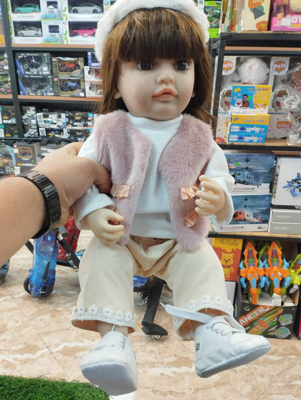 عروسک هوشمند سخنگو تمام سلیکونی متحرک صورت ژله یی کنترلی