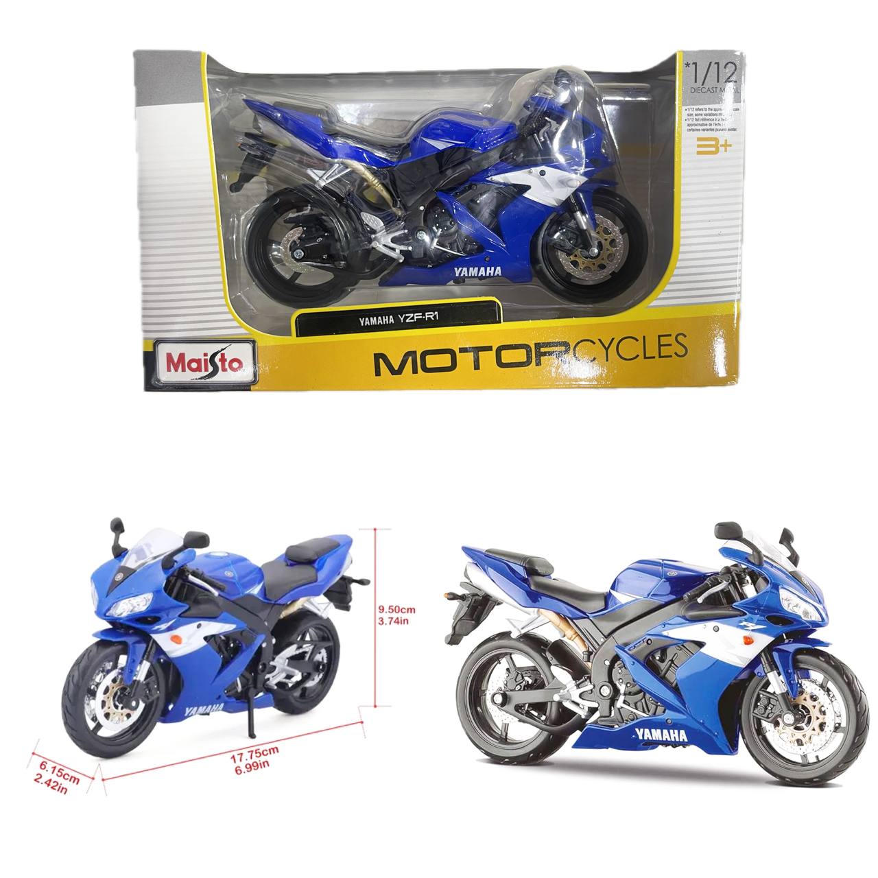 ماکت موتور 1:12 یاماها YZF R1
